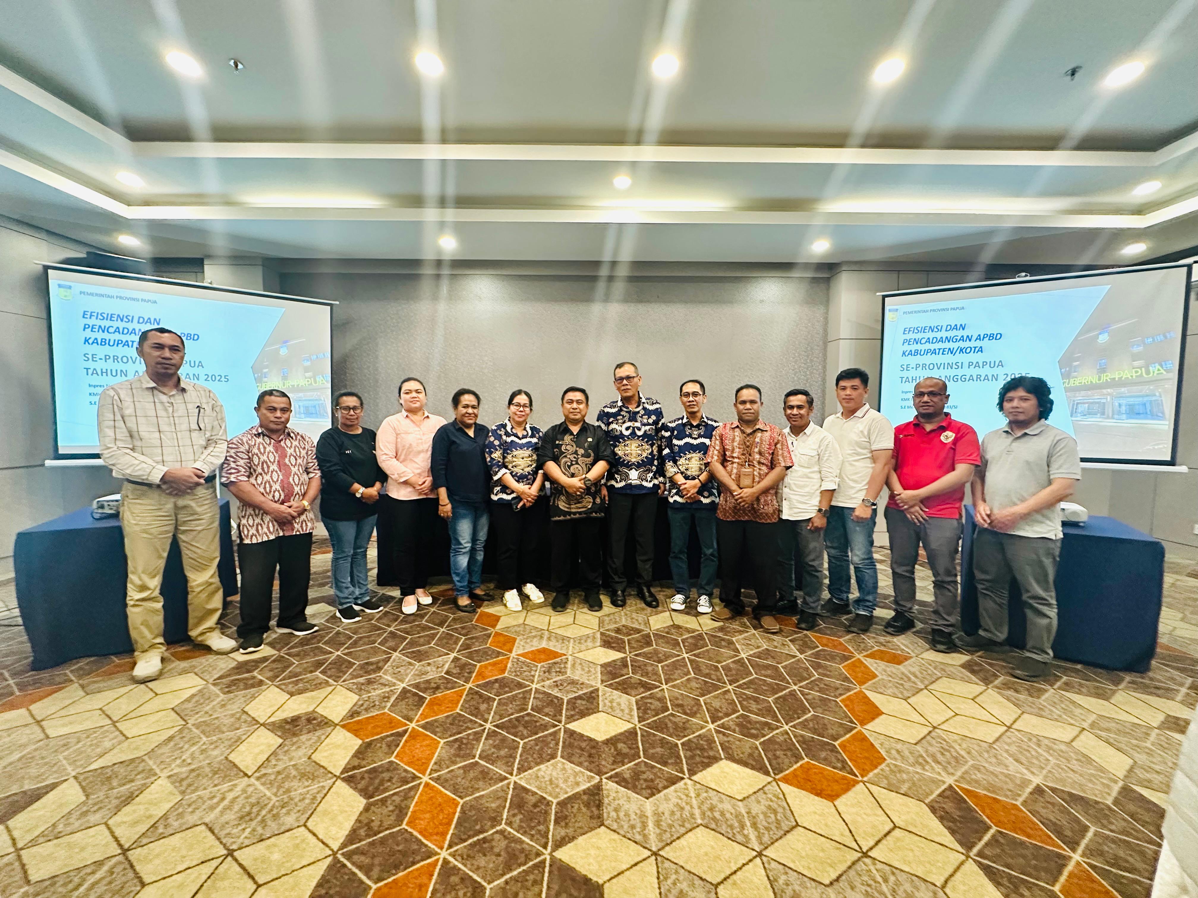 BPKAD Provinsi Papua Gelar Koordinasi dan Konsultasi Pelaksanaan Efisiensi APBD Tahun Angggaran 2025 Kabupaten/Kota se-Provinsi Papua