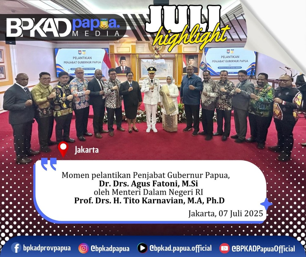 Pelantikan Pj Gubernur Papua, DR. Drs. A. Fatoni, M.Si
