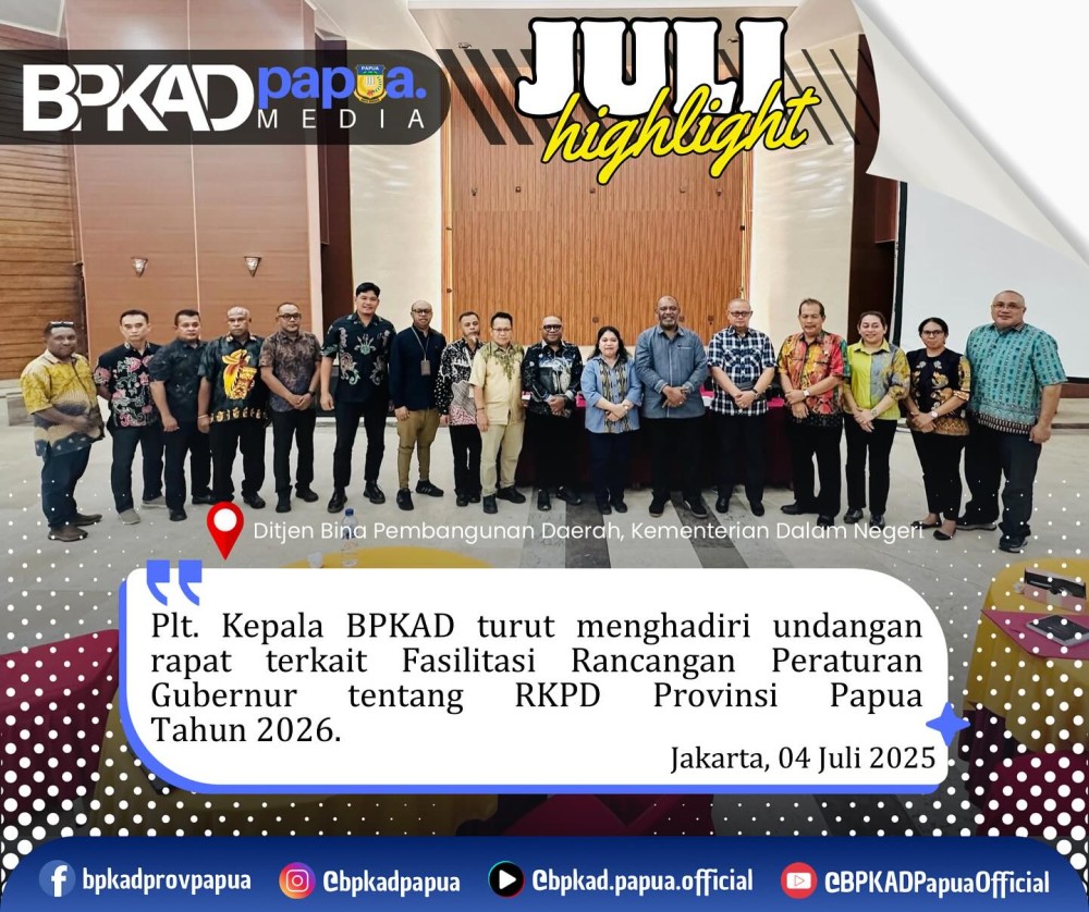 Fasilitasi Rapergub tentang RKPD Provinsi Papua Tahun 2026